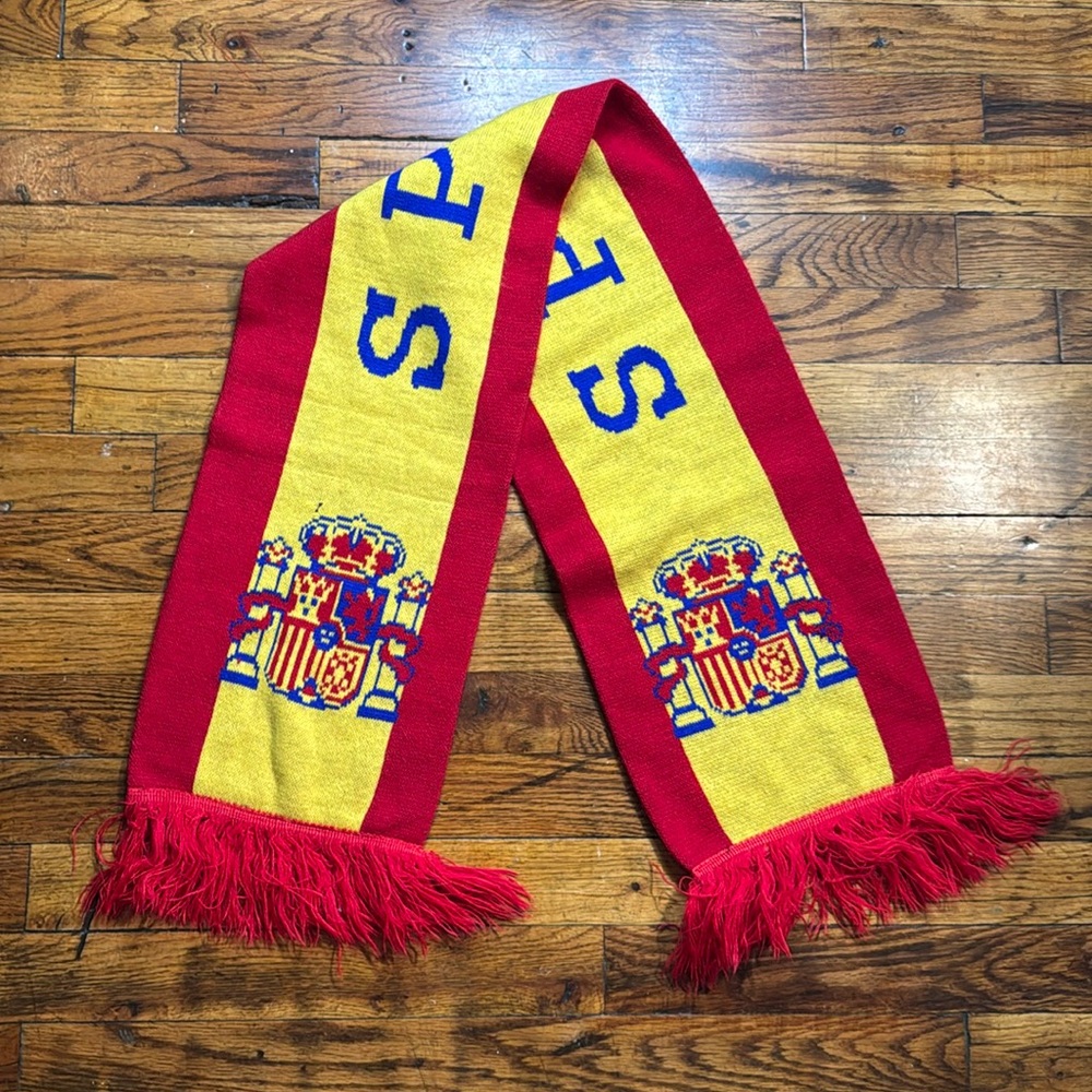 Spain‎ Knit Soccer Fan Scarf